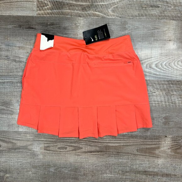 NWT Nike Flex Women's Sz S Pink 14" Skort Golf Tennis Athletic Pleated Back - Picture 1 of 10